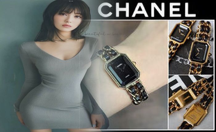 シャネル 腕時計 白 レディース