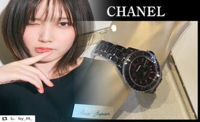 シャネル 時計 黒 ダイヤ
