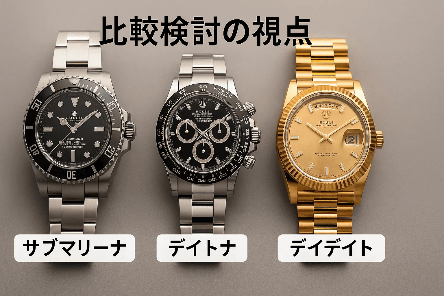 7. 比較検討の視点|サブマリーナデイデイト等の代替モデルと価格感.webp