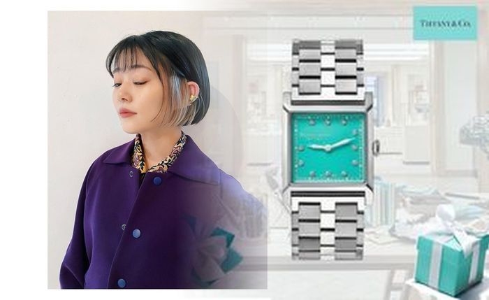 ティファニー アトラス 時計 ブルー