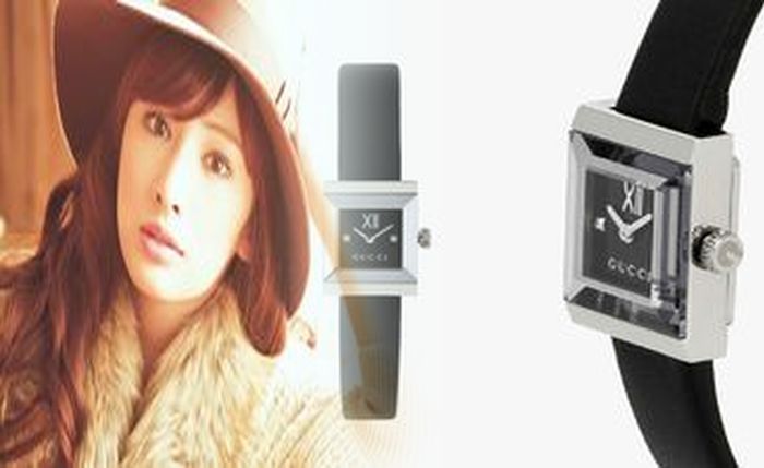 グッチ 時計 革 ベルト レディース