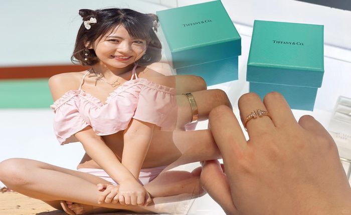 ティファニー ペア リング ゴールド