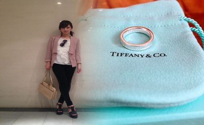 ティファニー ネックレス ダブル リング