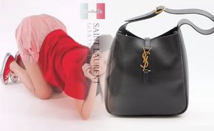 サン ローラン 名刺 入れ クロコ