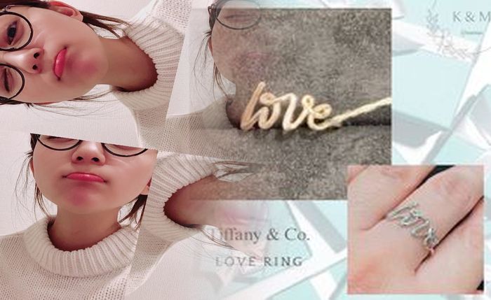 ティファニー オープン ハート キーリング