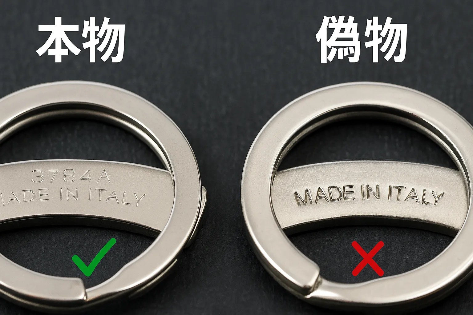 ⑤ シリアルナンバーの有無と刻印位置|細字でまっすぐが正規.webp