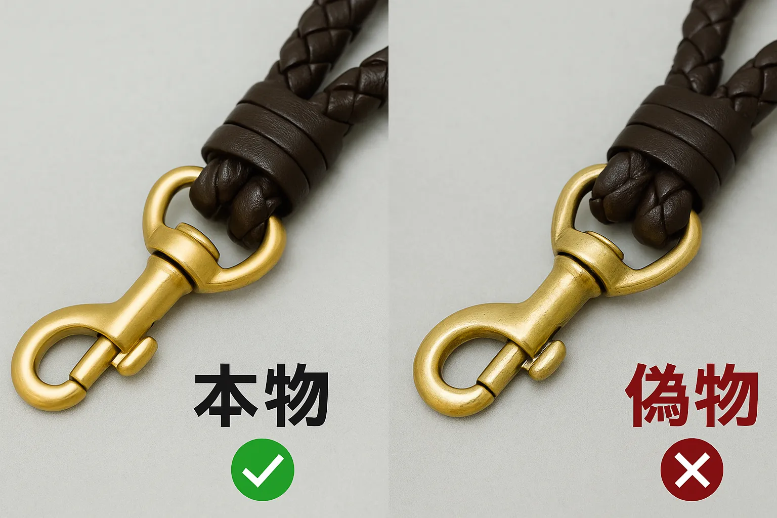 ④ 金具の色味・開閉音・接合部の精度|「カチッ」という音が正規の証.webp