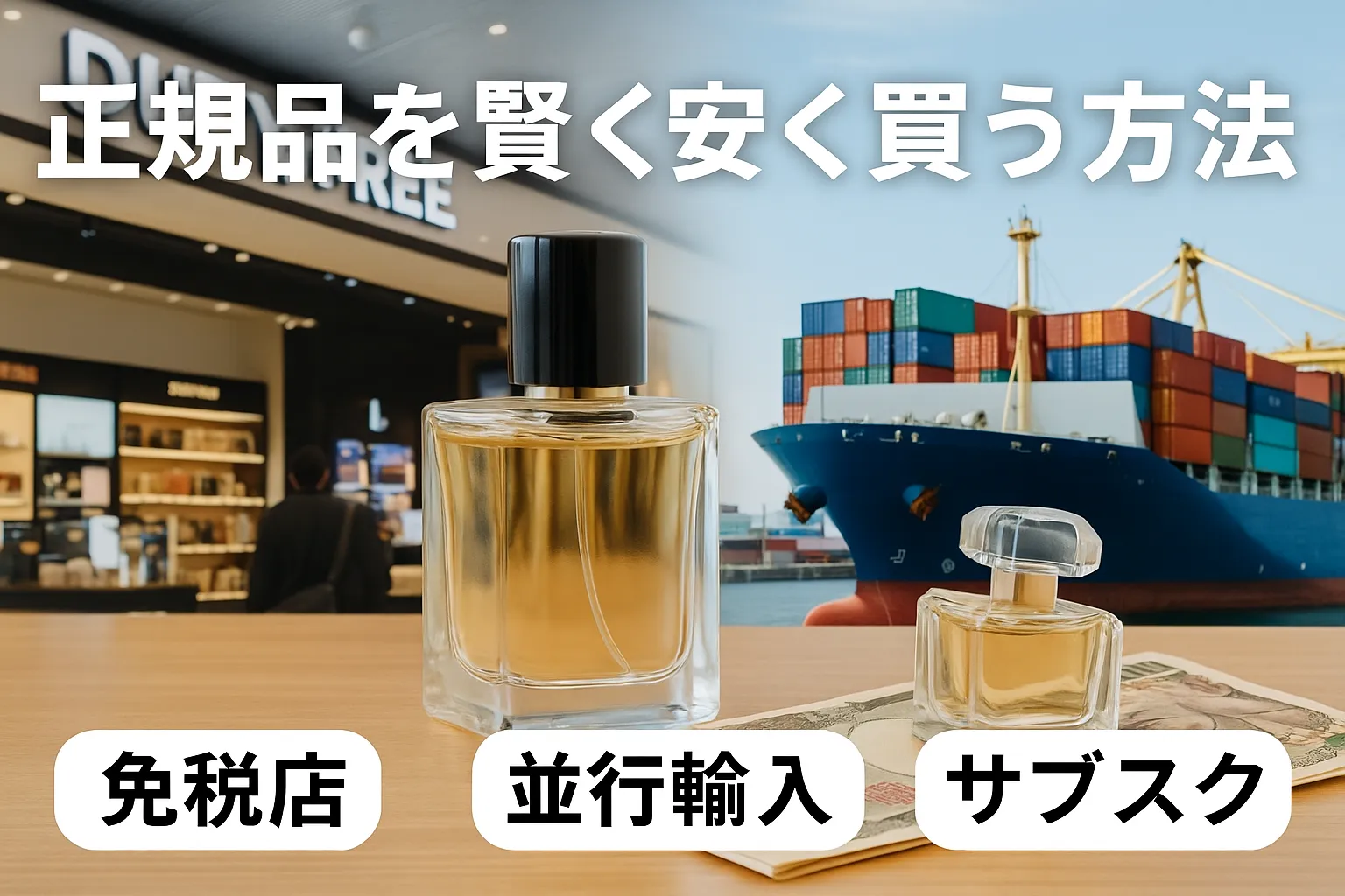 5. 正規品を賢く安く買う方法｜免税店・並行輸入・サブスクの活用.webp