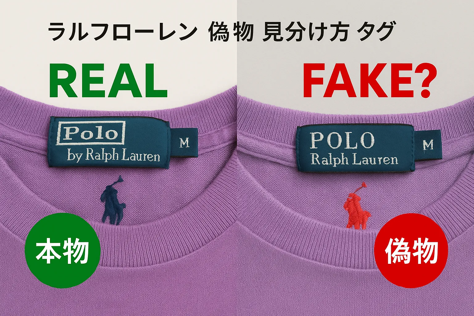 【2025年11月最新版】ラルフローレン偽物タグの見分け方完全ガイド｜本物との違い・年代別タグ特徴・安全な購入ルートまで徹底解説