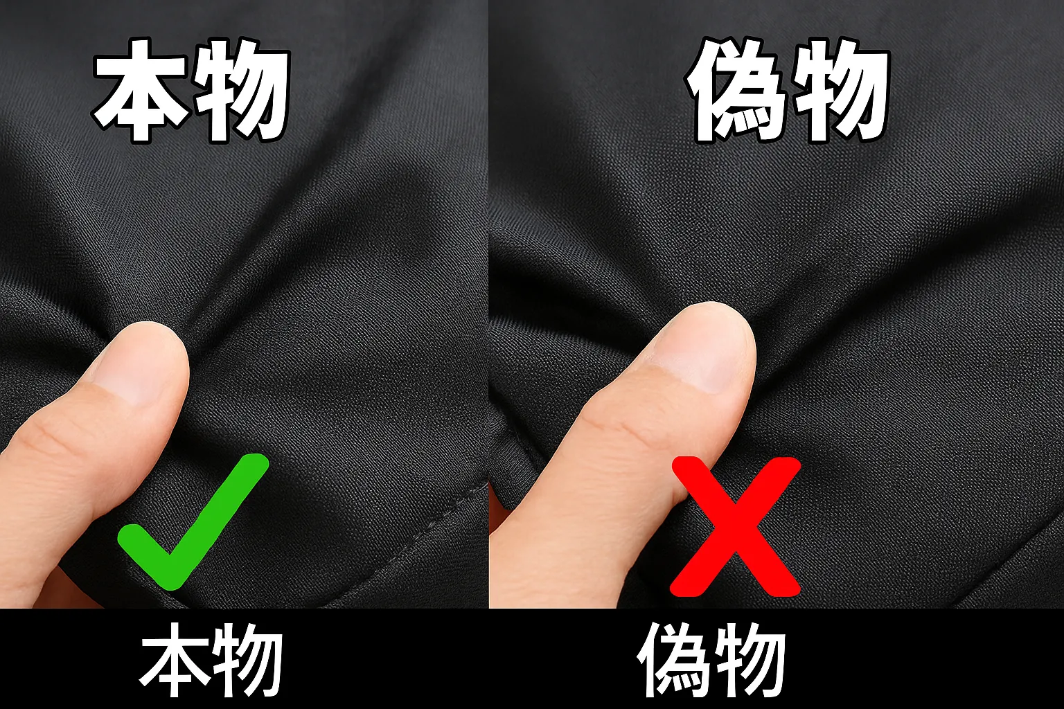 2-6. 素材と光沢感:撥水ナイロンの質感差.webp