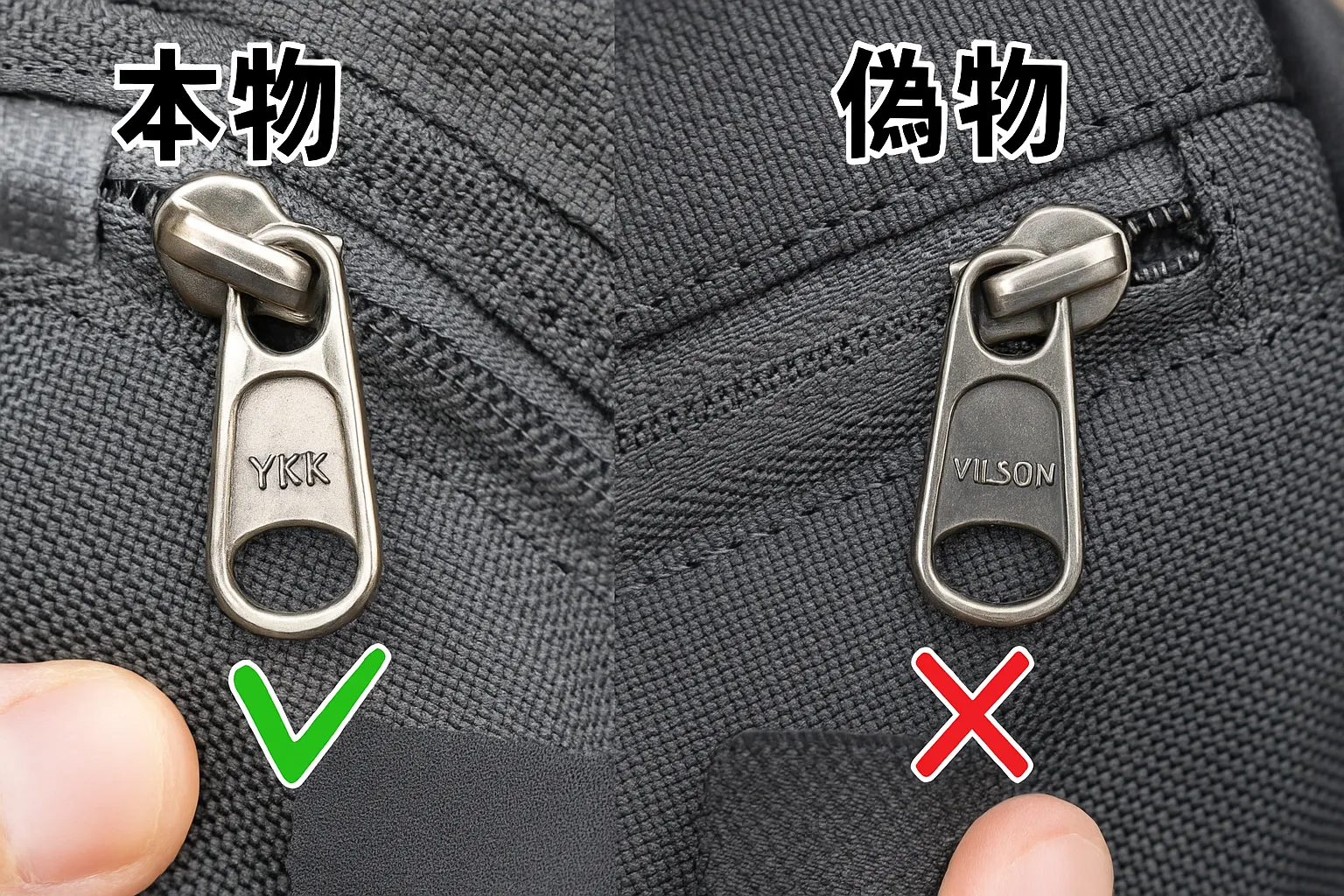 2-4. ジッパー(YKK VISLON):刻印と開閉感.webp