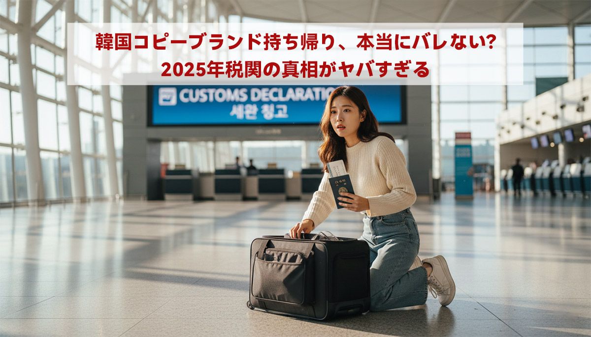 韓国コピーブランド持ち帰り、本当にバレない？2025年税関の真相がヤバすぎる