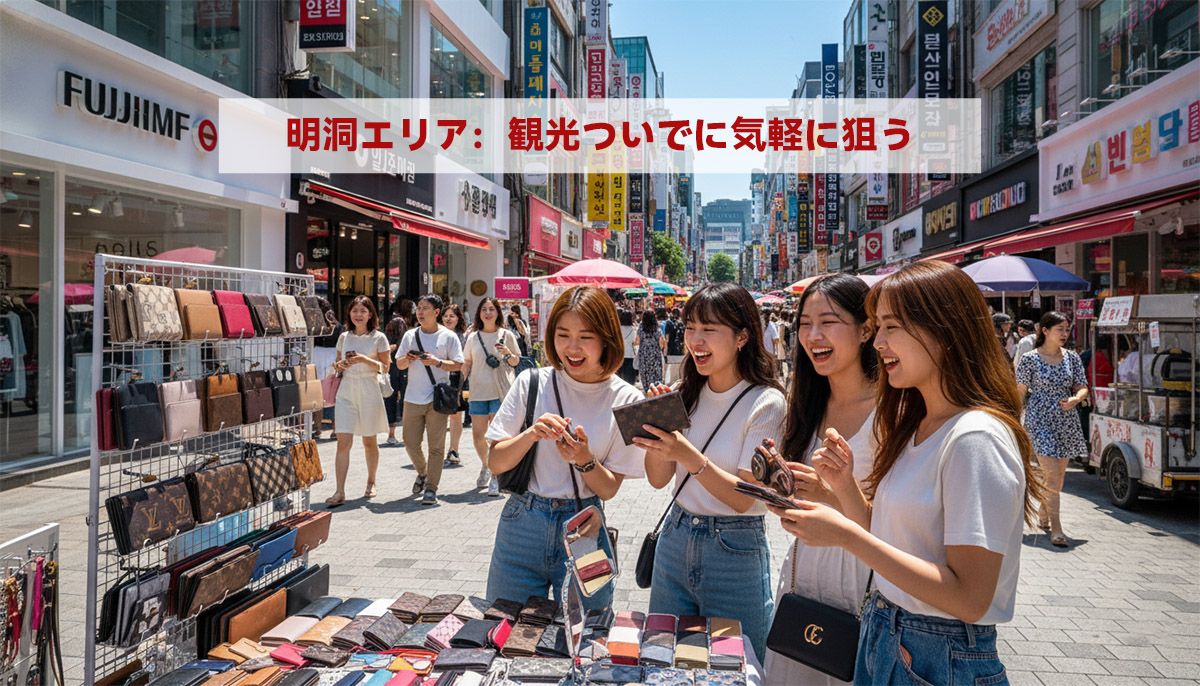 明洞エリア：観光ついでに気軽に狙う