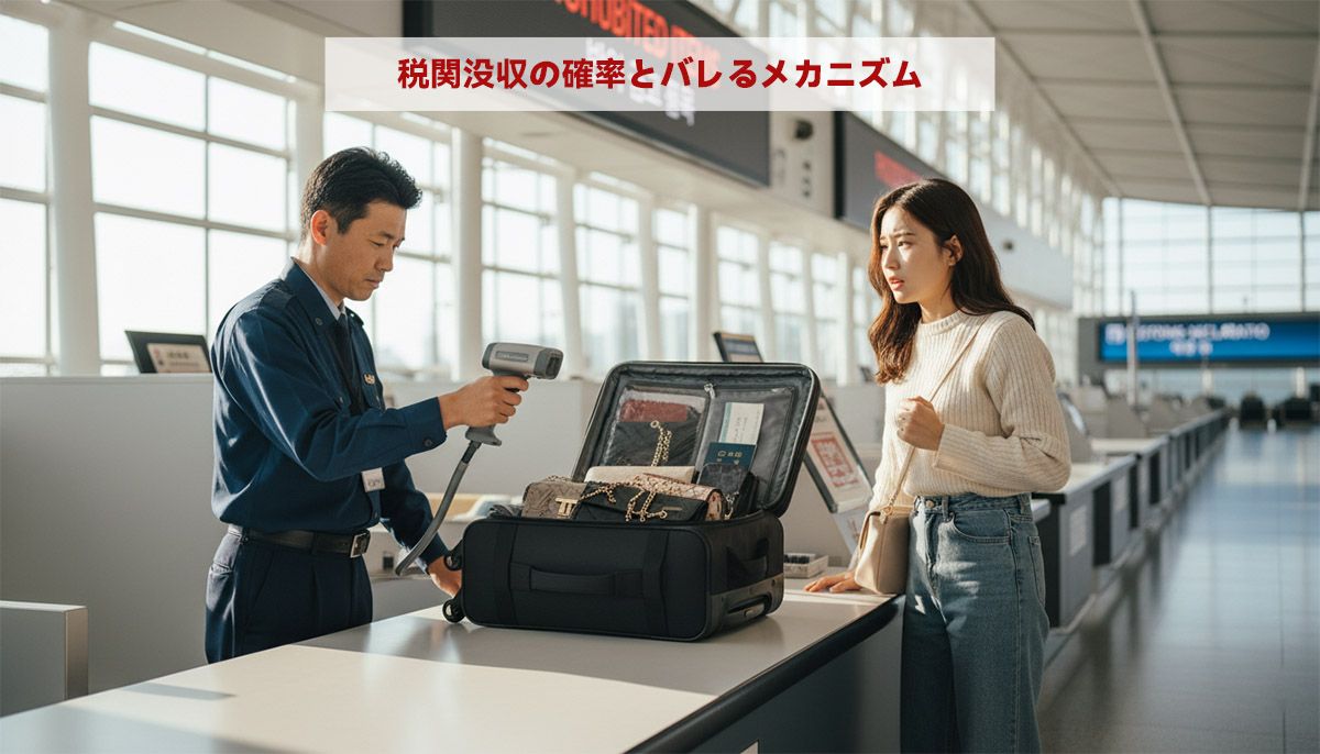 税関没収の確率とバレるメカニズム