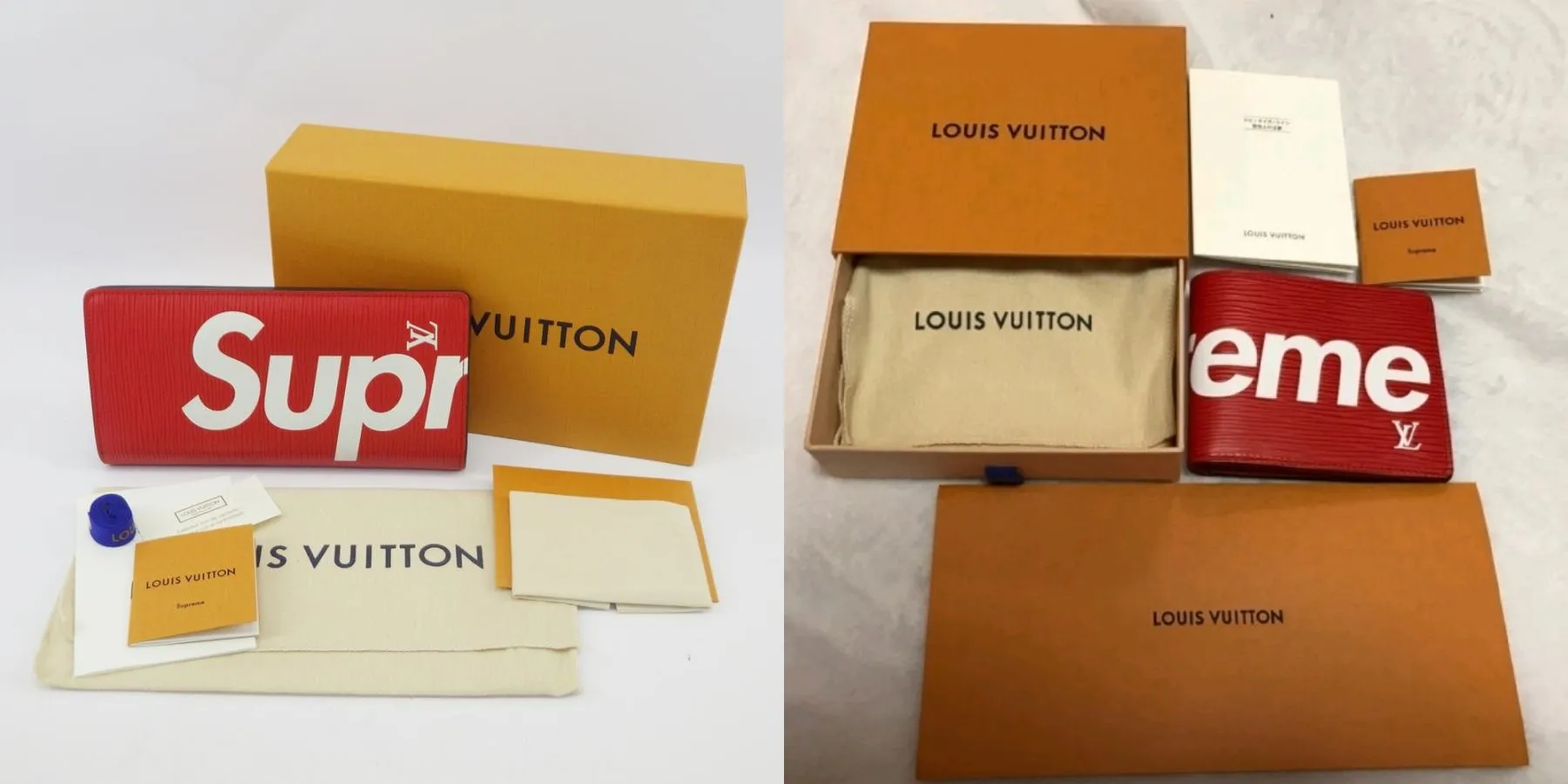 シュプリーム ヴィトン 財布 二つ折り1.webp