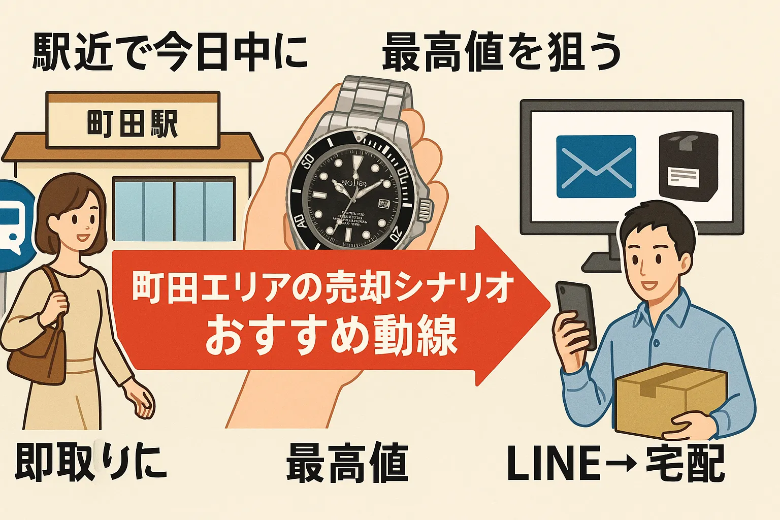 9. 町田エリアの売却シナリオ別おすすめ動線.webp