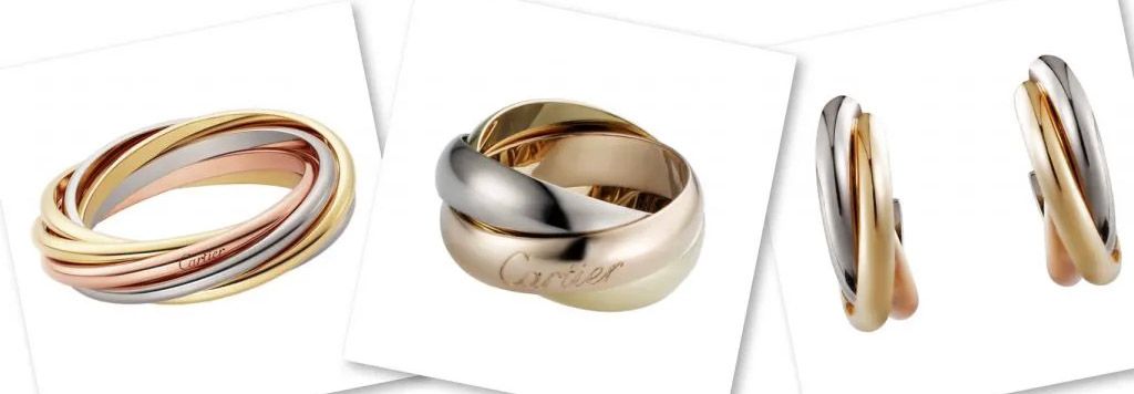 カルティエ トリニティ リング 重ね 付け