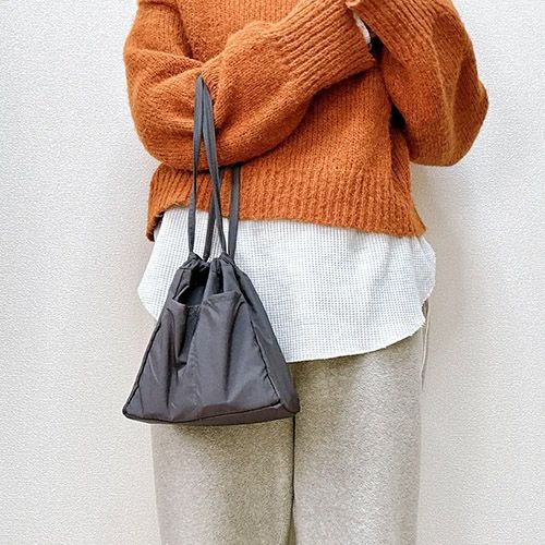 内ポケット付き巾着バッグイメージ