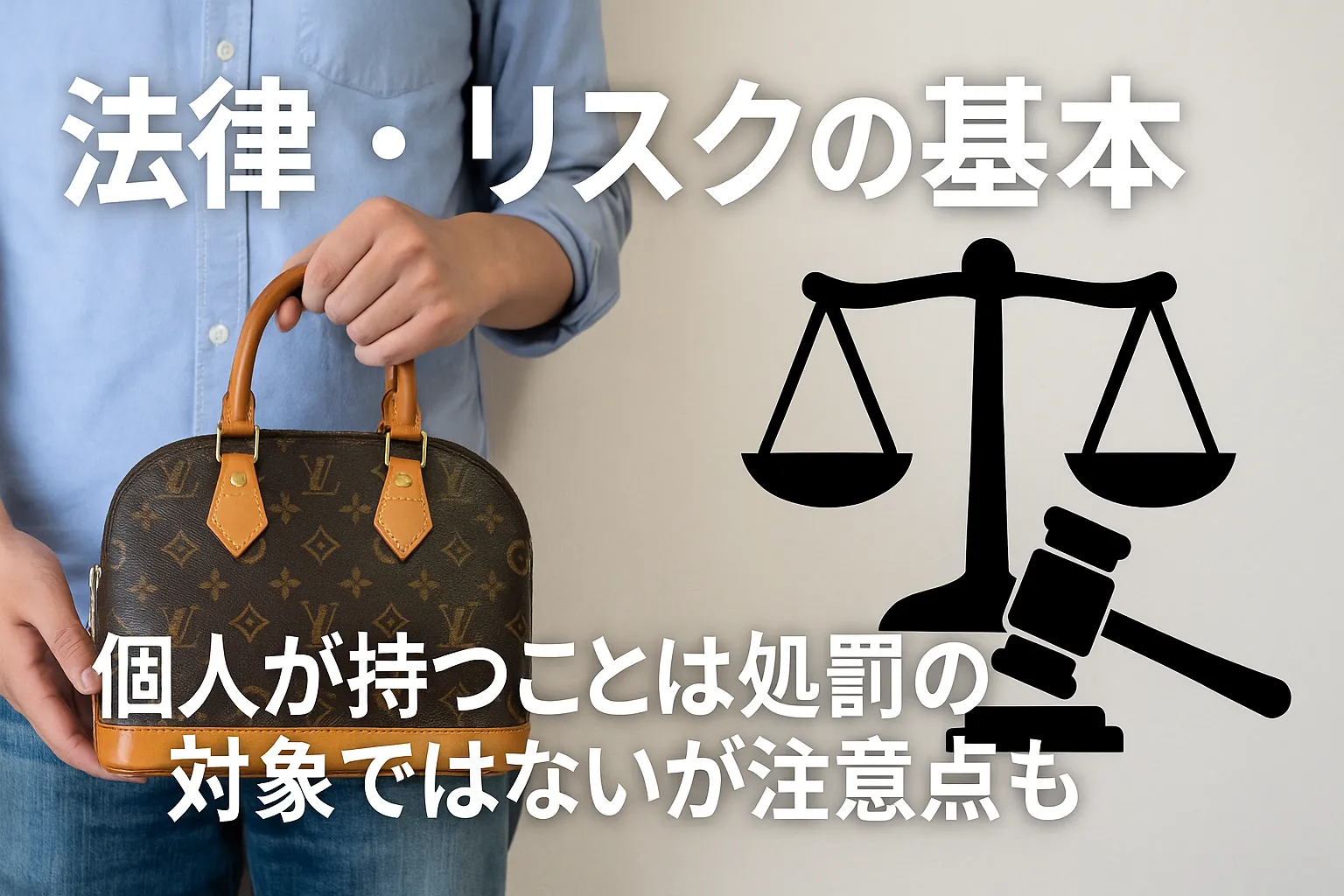 6. 法律・リスクの基本｜個人が持つことは処罰の対象ではないが注意点も.webp