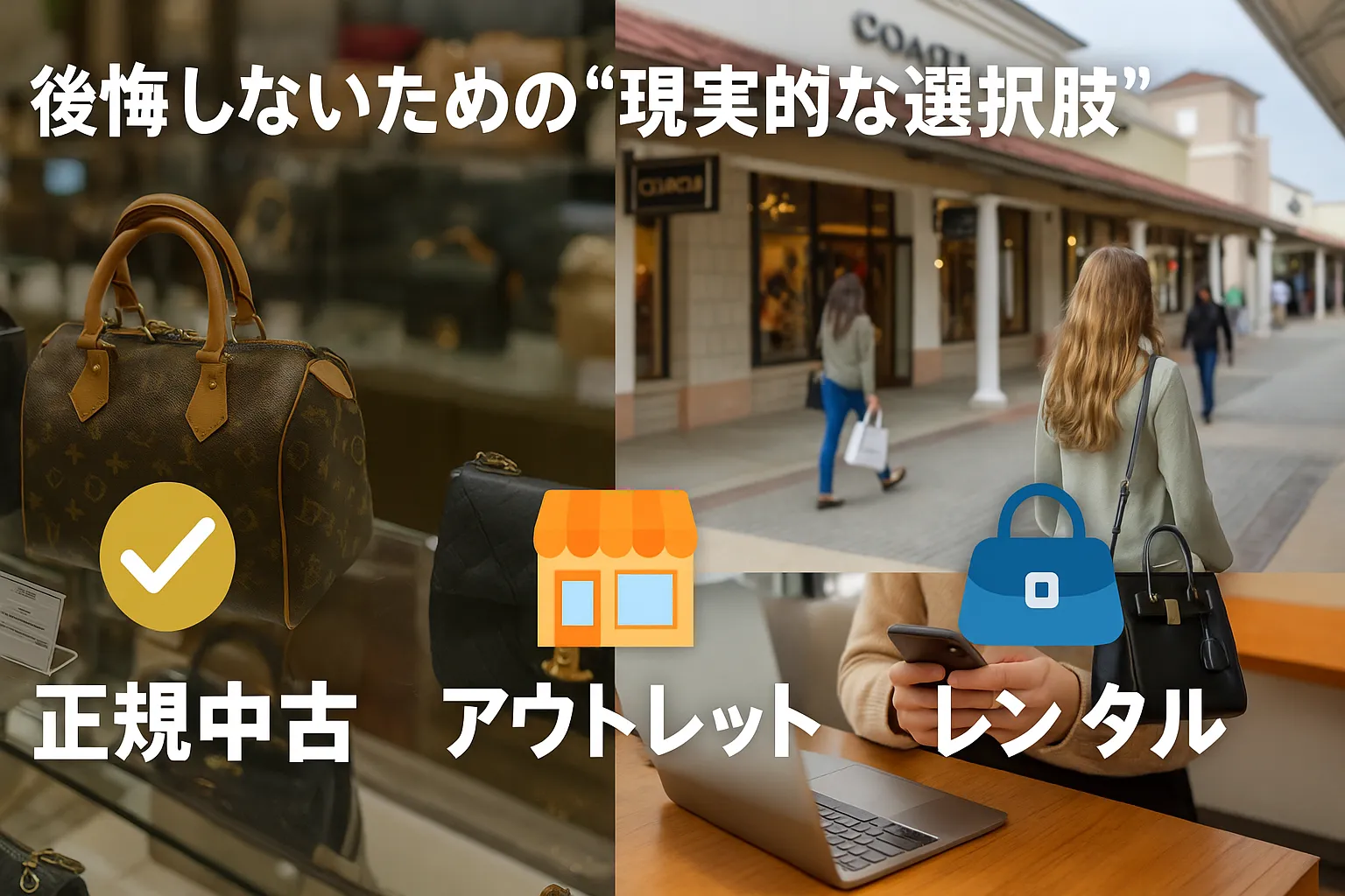 7. 後悔しないための“現実的な選択肢”｜正規中古・アウトレット・レンタル.webp