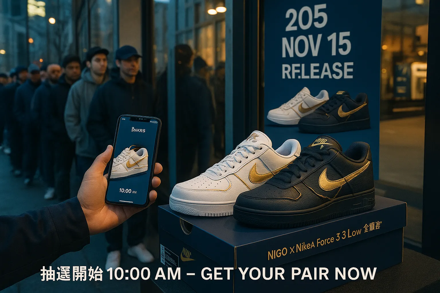 発売日・抽選スケジュール｜NIGO × Nike最新コラボの詳細.webp