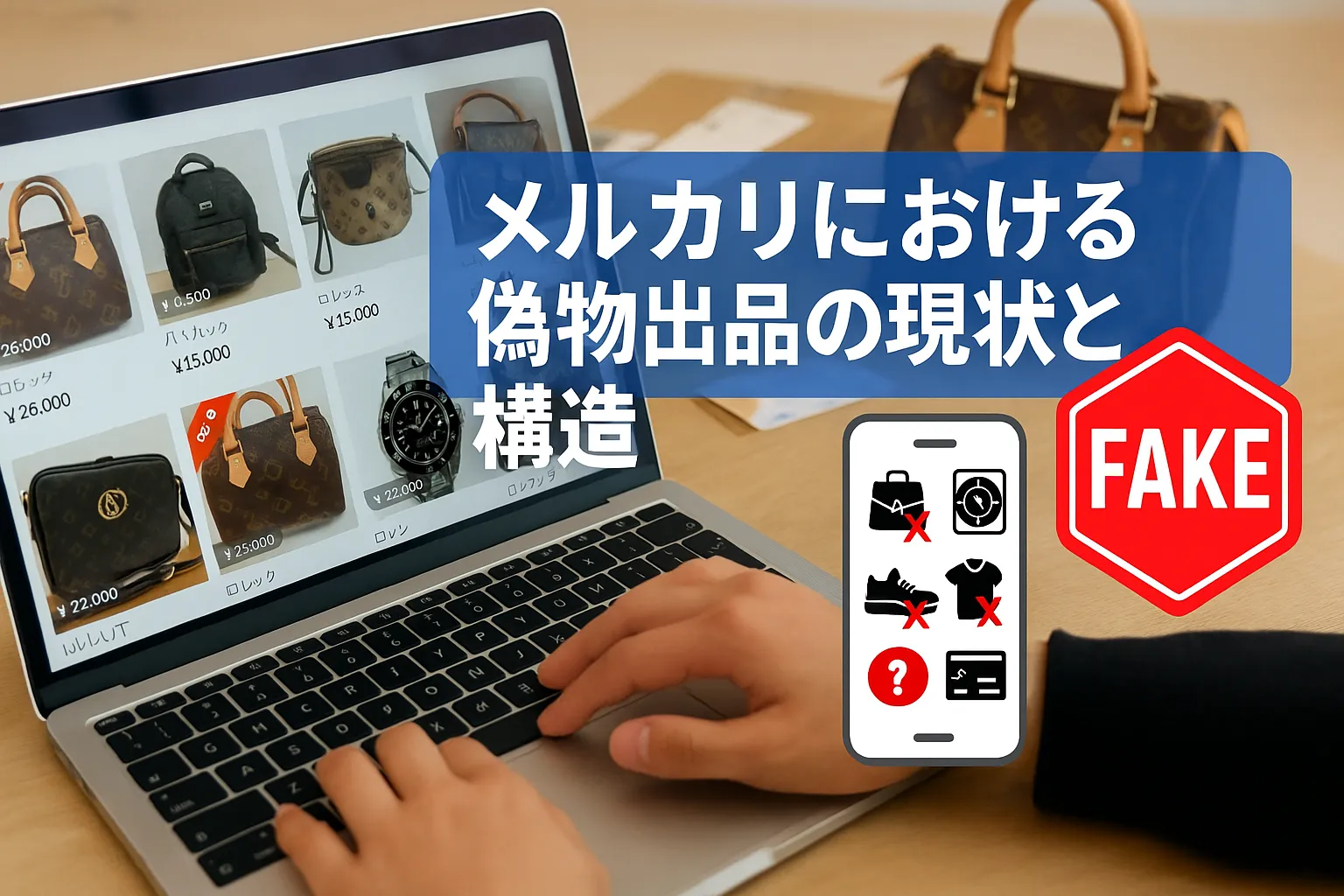 2. メルカリにおける偽物出品の現状と構造.webp