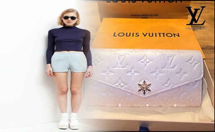 ルイ ヴィトン 財布 モノグラム 赤