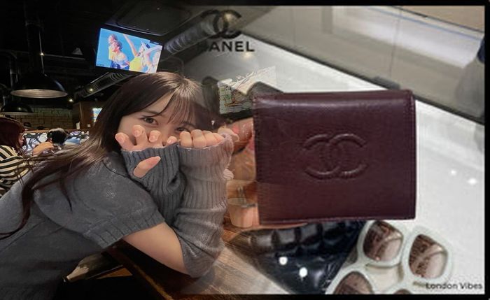 chanel キャビア スキン 長 財布