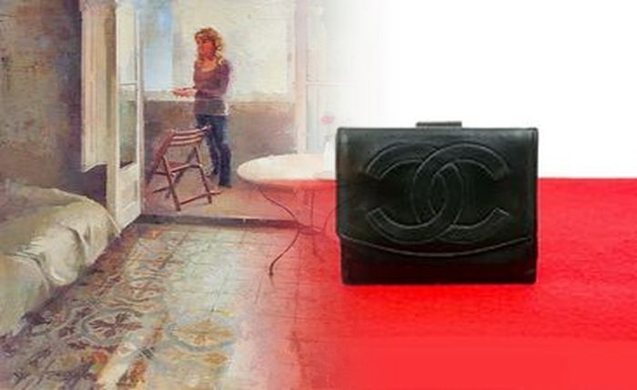 シャネル 財布 ベビー ピンク