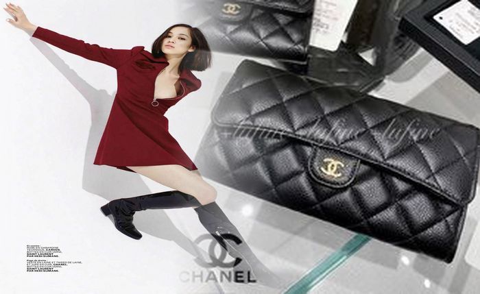 シャネル チェーン ウォレット ピンク