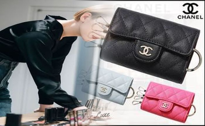 シャネル カメリア チェーン ウォレット