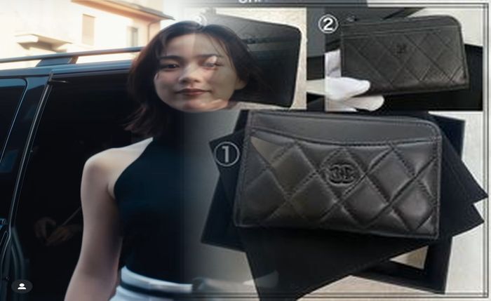 chanel チェーン ウォレット キャビア スキン