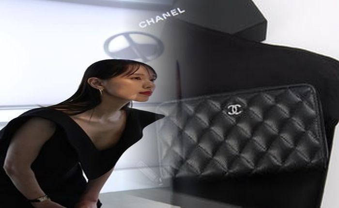 シャネル チェーン ウォレット ピンク