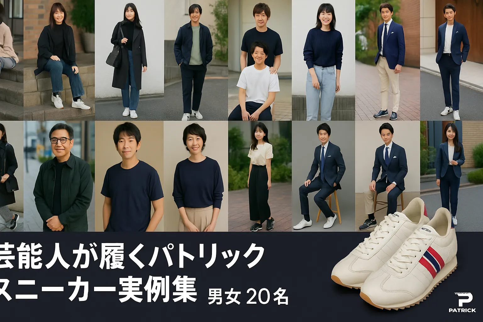 3. 芸能人が履くパトリック スニーカー実例集（男女20名）.webp