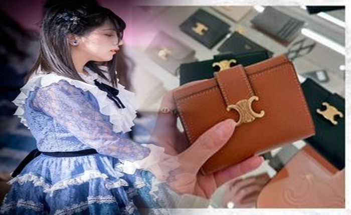セリーヌ 財布 グレー イエロー