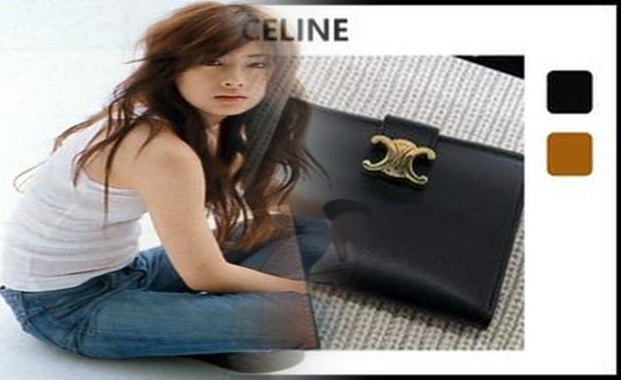 セリーヌ 財布 ミディアム グレー