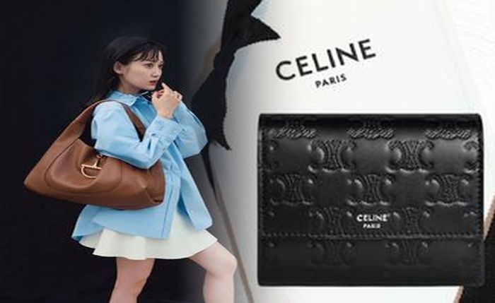 セリーヌ 財布 メンズ 二 つ折り