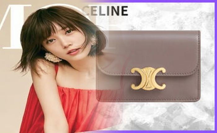 セリーヌ 財布 ミディアム ブルー