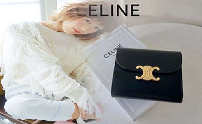 セリーヌ 財布 メンズ 二 つ折り