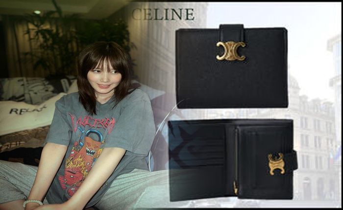 セリーヌ 財布 ミディアム ブルー