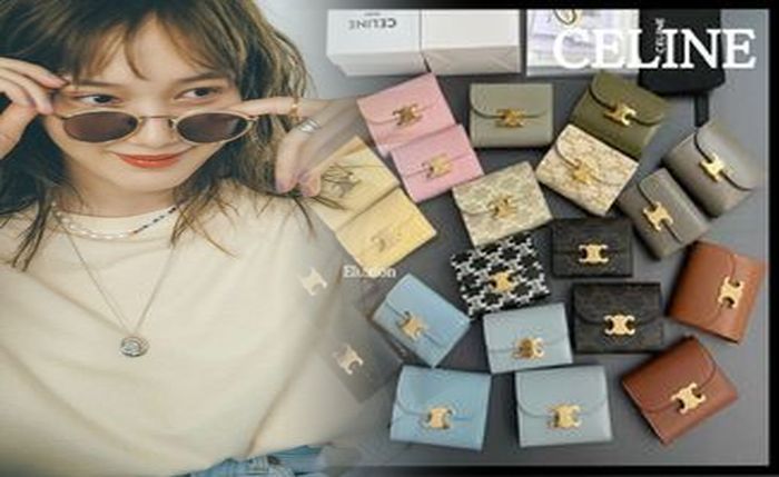 セリーヌ 財布 ミディアム グレー