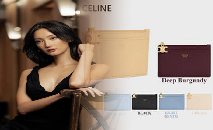 セリーヌ 財布 ミディアム ブルー