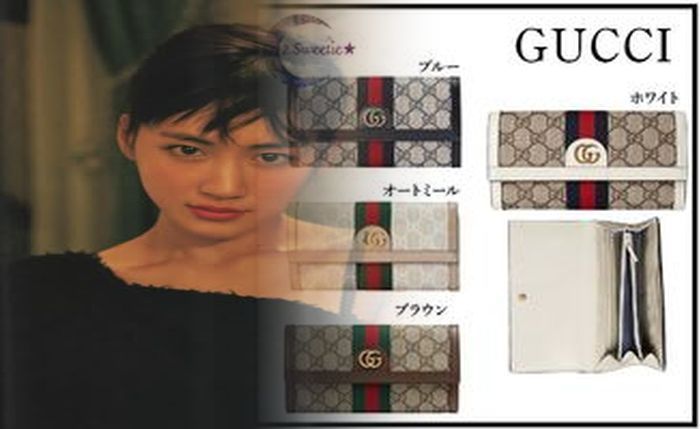gucci 三 つ折り 財布 レディース
