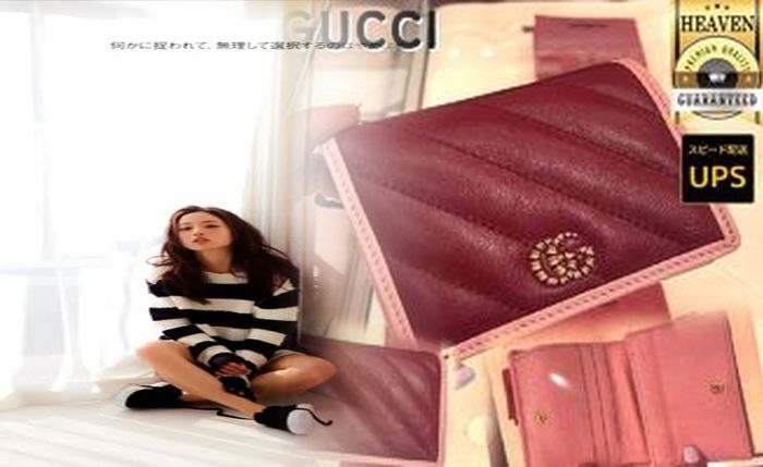 gucci 三 つ折り 財布 レディース