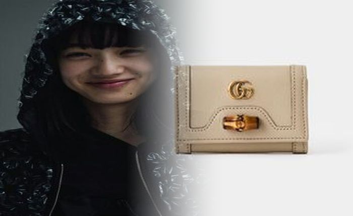 グッチ 財布 二 つ折り ピンク