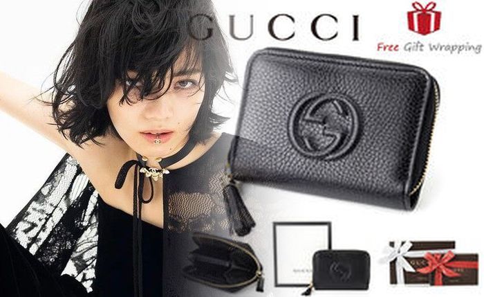 gucci 三 つ折り 財布 レディース