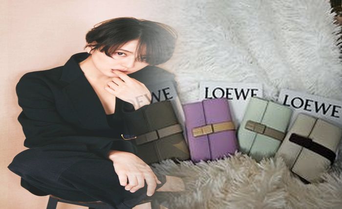 ロエベ 財布 トライ フォールド