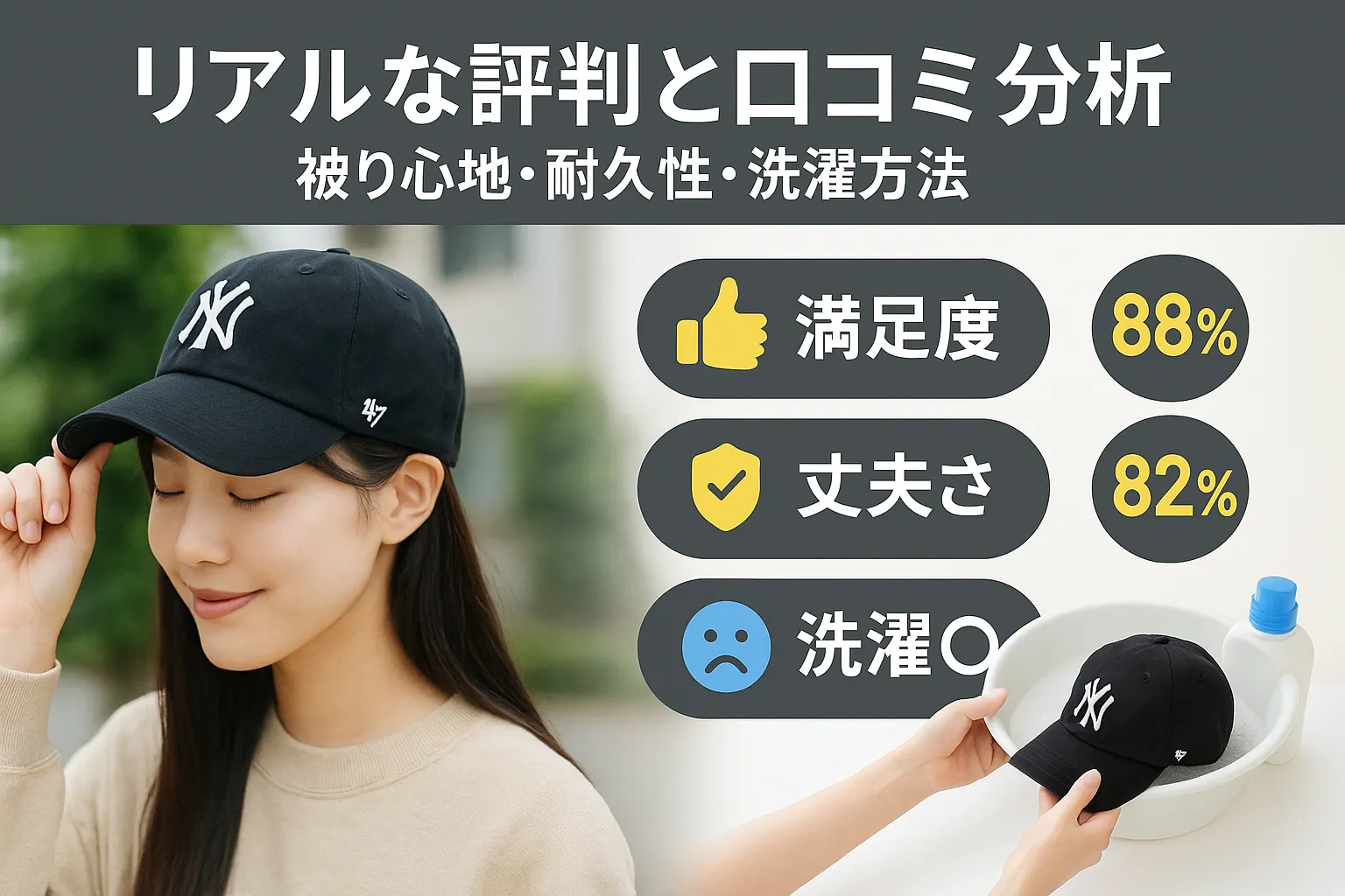 6. リアルな評判と口コミ分析｜被り心地・耐久性・洗濯方法.webp