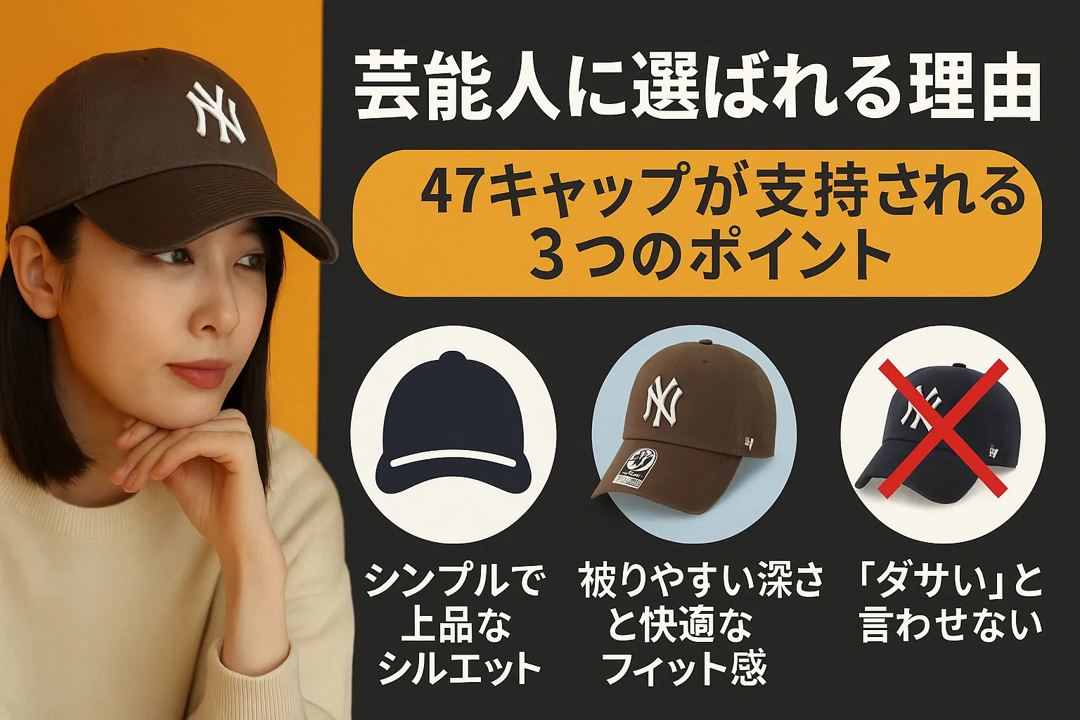 2. 芸能人に選ばれる理由｜47キャップが支持される3つのポイント.webp