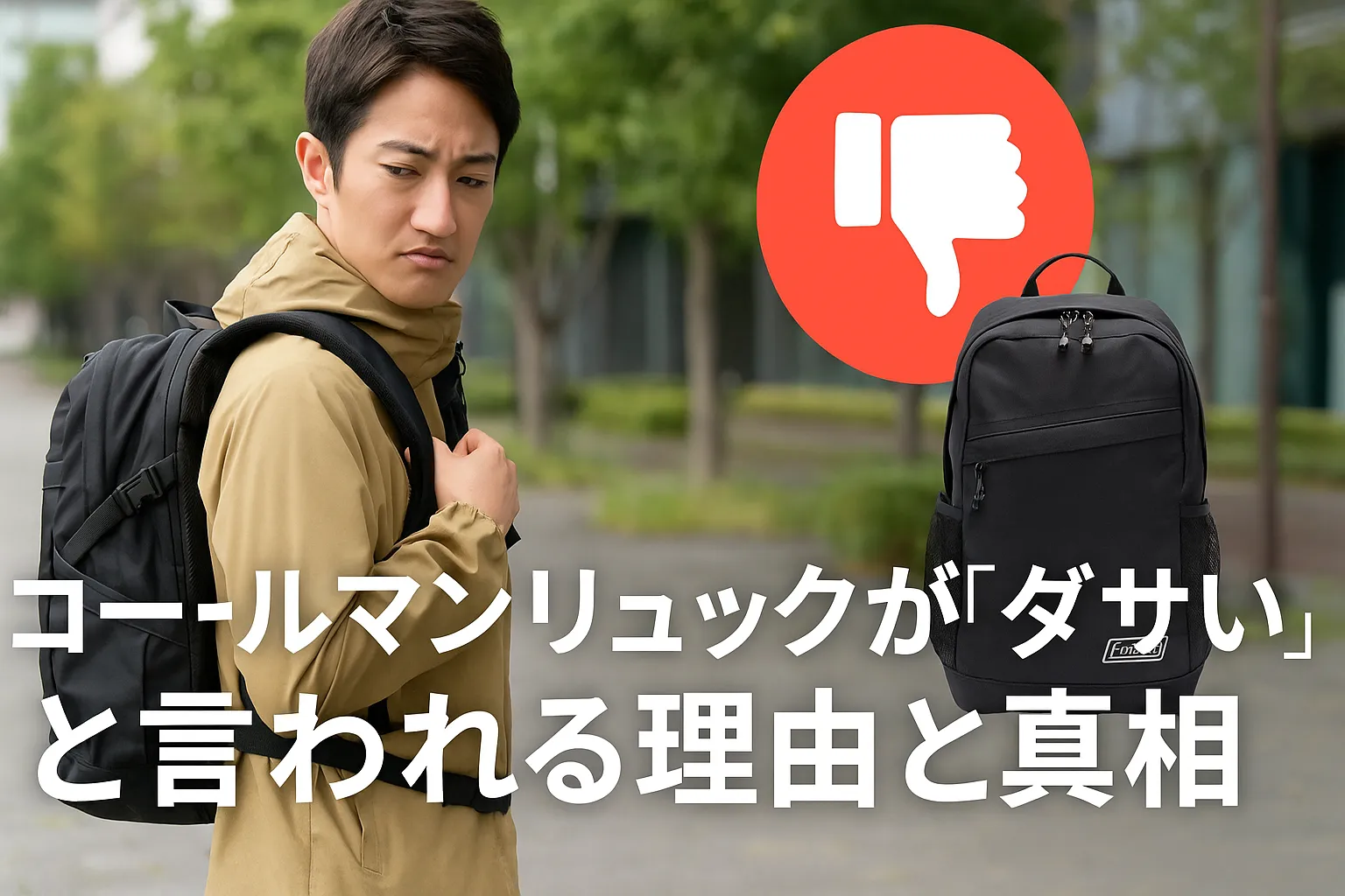 1. コールマンリュックが「ダサい」と言われる理由と真相.webp